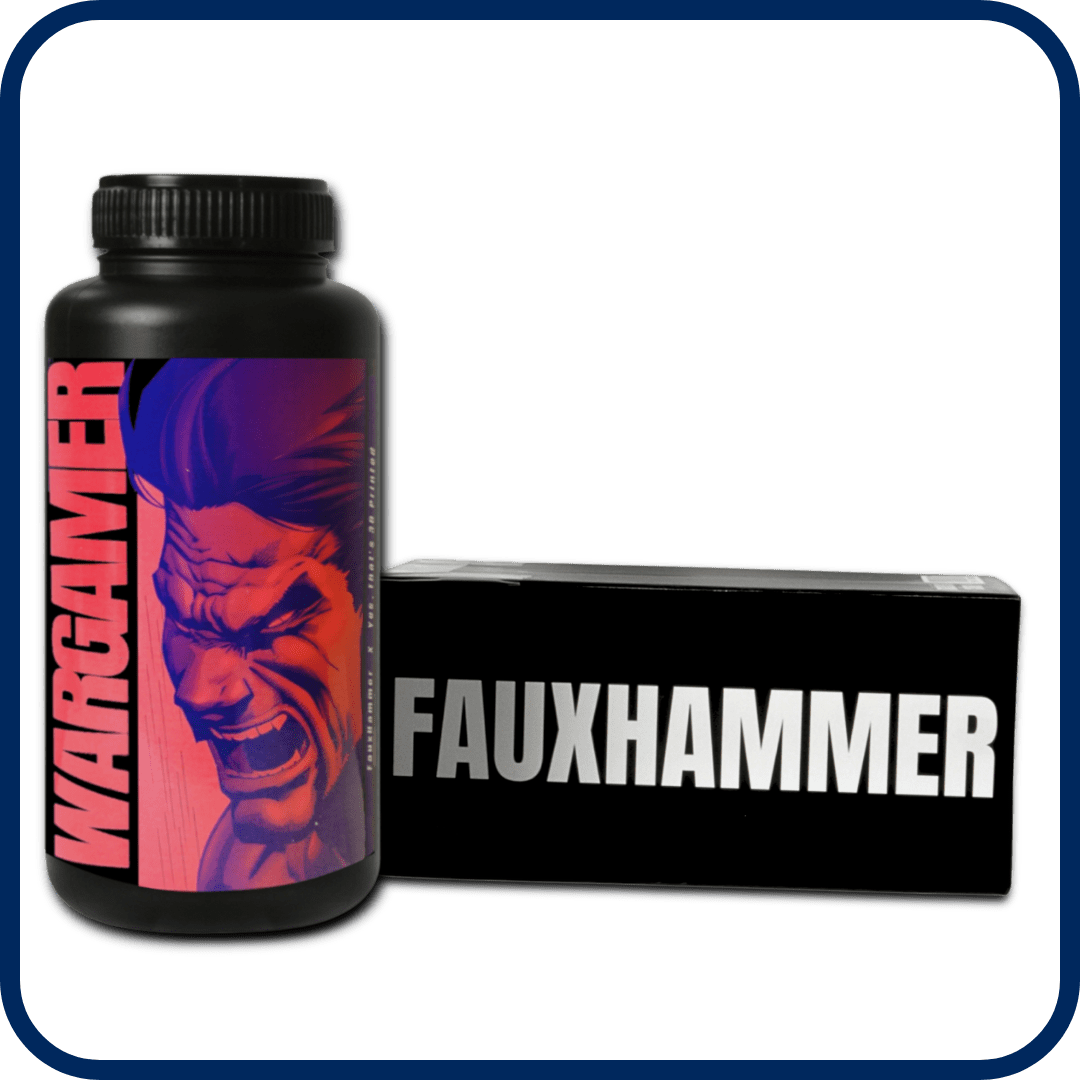 WARGAMER by FauxHammer | Durable Tabletop Miniature Resin | Wash with Water or IPA (1kg) - Yes, That's 3D Printed