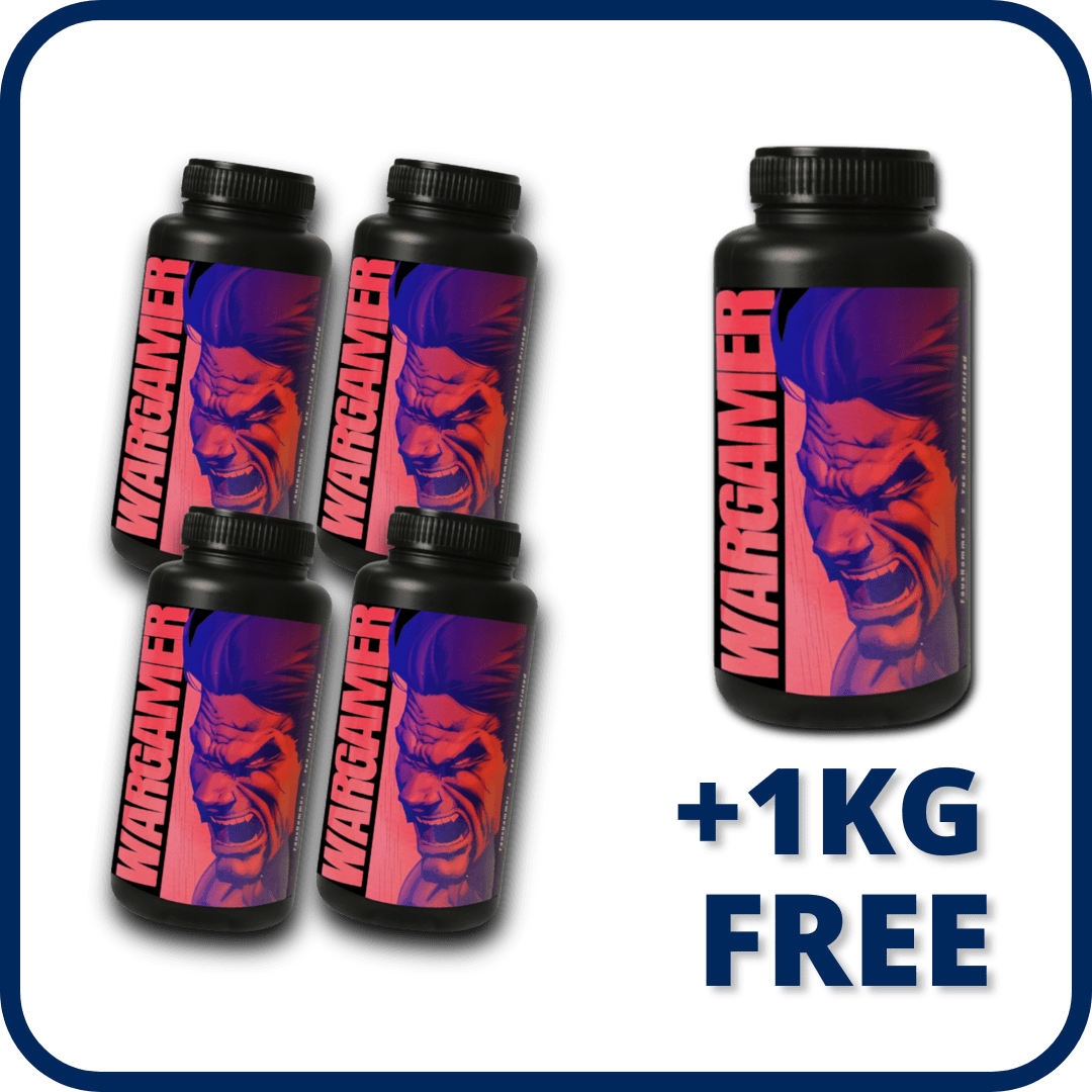 WARGAMER by FauxHammer | Durable Tabletop Miniature Resin | Wash with Water or IPA (1kg) - Yes, That's 3D Printed