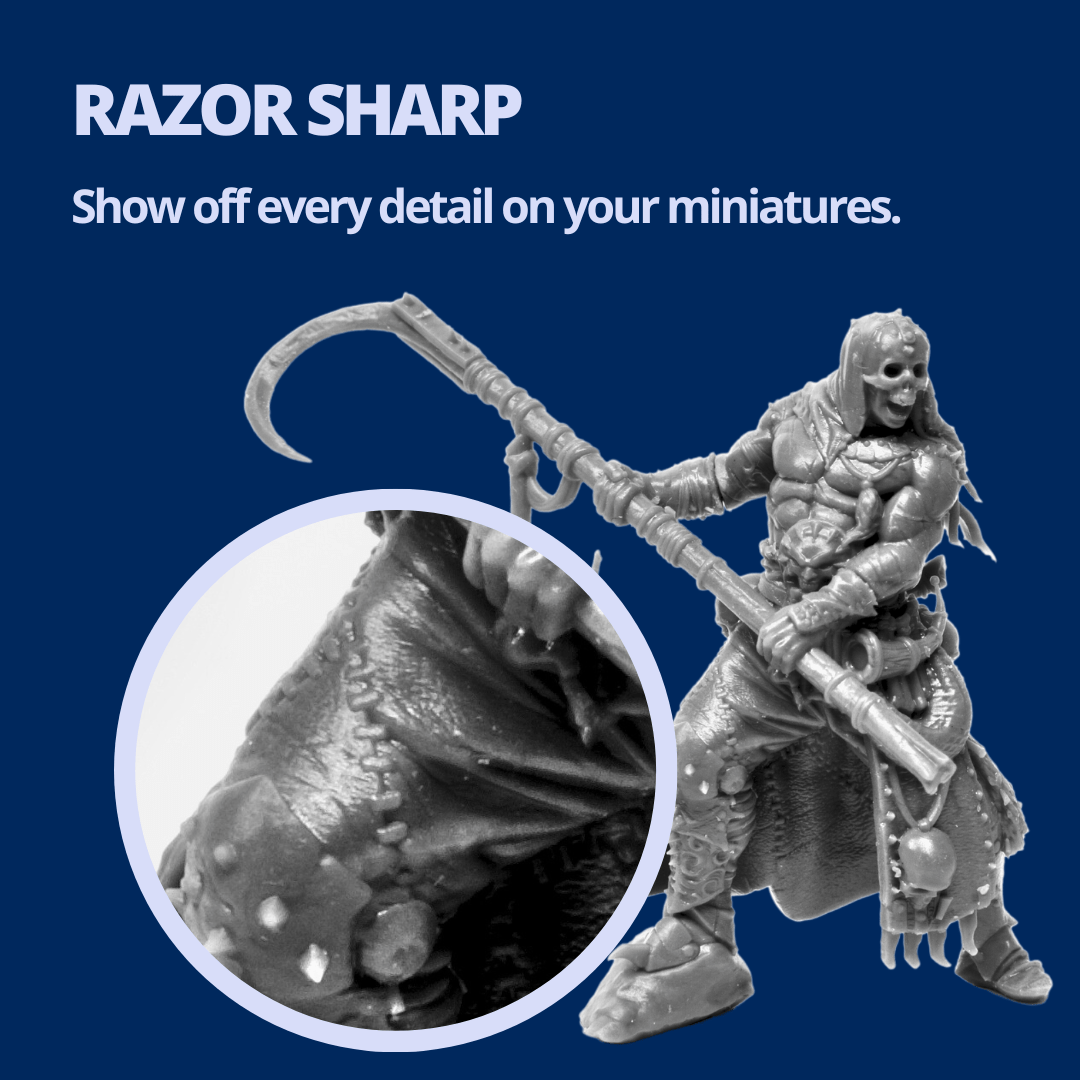 WARGAMER by FauxHammer | Durable Tabletop Miniature Resin | Wash with Water or IPA (1kg) - Yes, That's 3D Printed