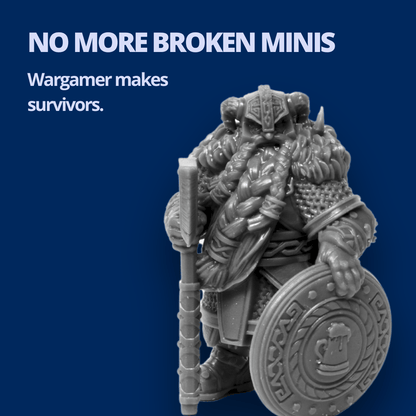 WARGAMER by FauxHammer | Durable Tabletop Miniature Resin | Wash with Water or IPA (1kg) - Yes, That's 3D Printed